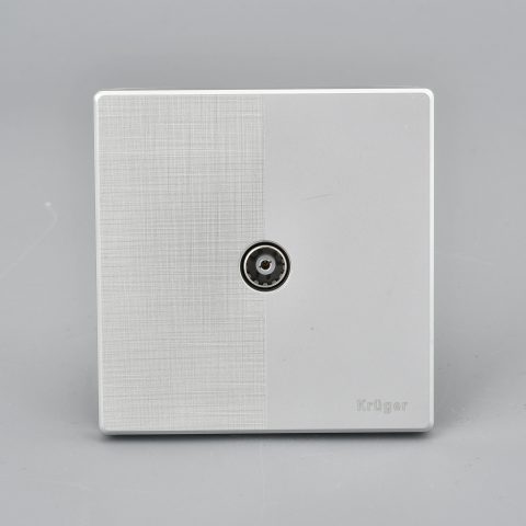 E63 TV Socket Silver
